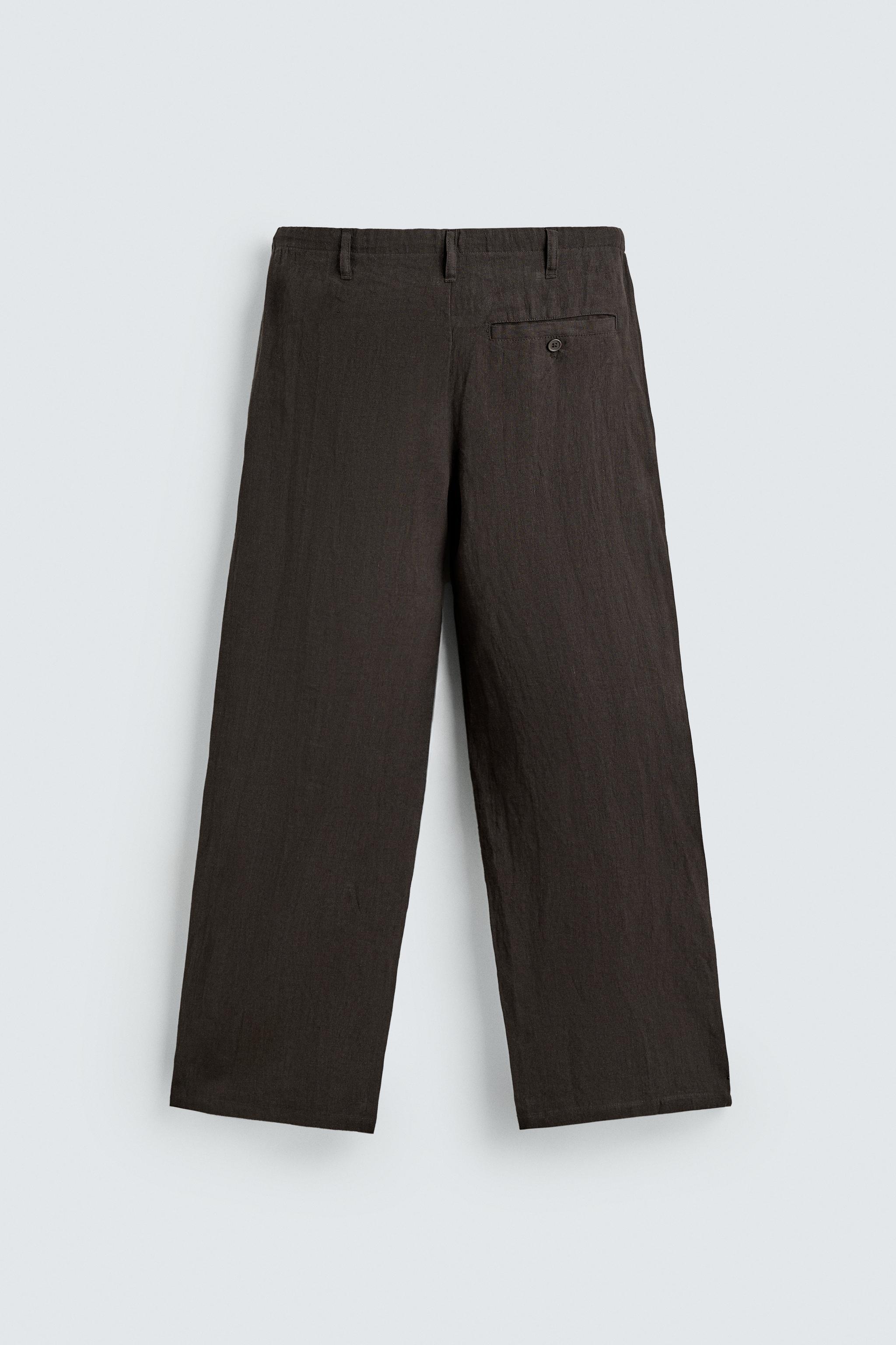 100% LINEN RELAXED FIT PANTS